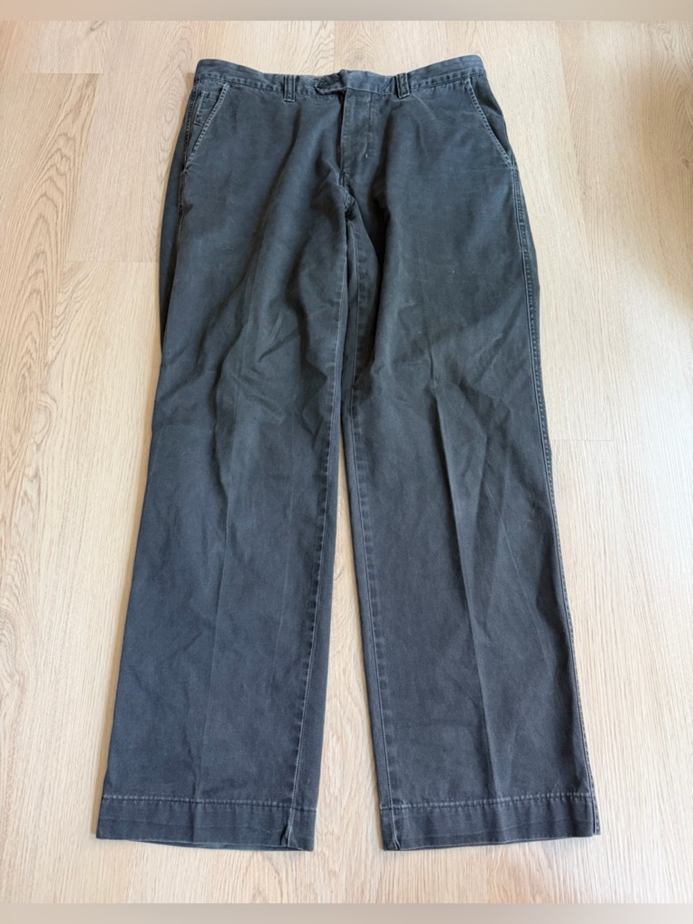 Tommy Bahama Chino Pants Men's 34x34 Pima Cotton Straight Leg Flat Front Black